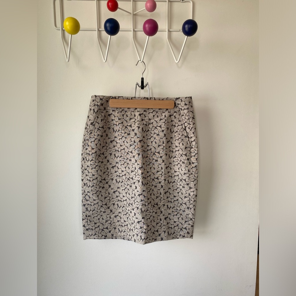 Jcrew Pencil Skirt with Floral Pattern